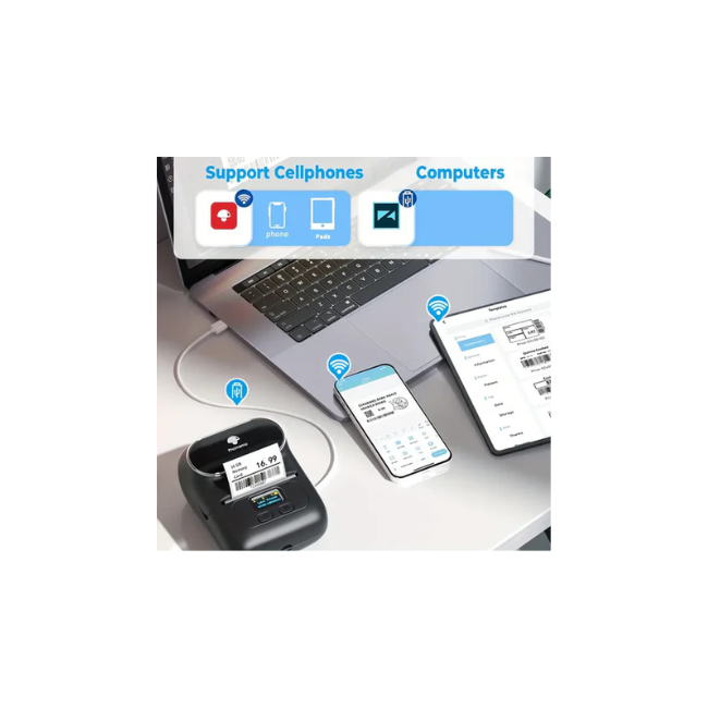 Portable Wireless Label Maker and Printer